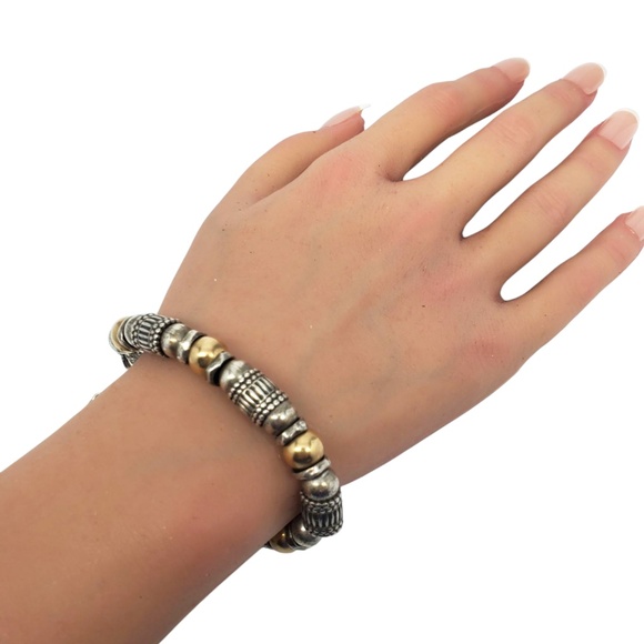 Silpada Sterling Silver & Gold Tone Bead Bracelet #21029 - Picture 12 of 12